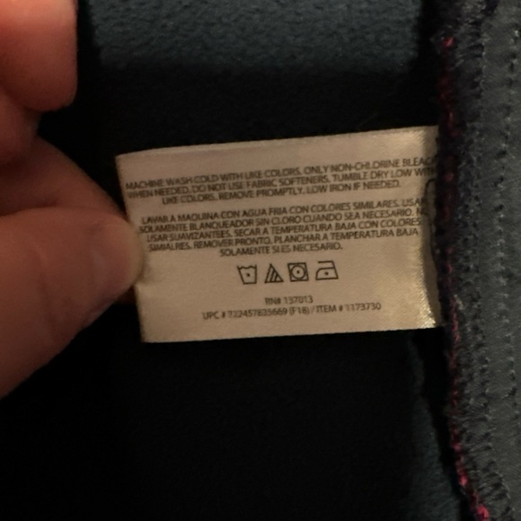 Orvis Womens Small Fuchsia Plaid Flannel Fleece Lined Snap Button Shirt Shacket - Picture 9 of 12